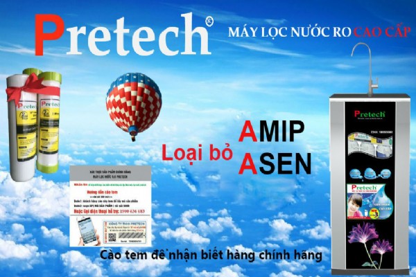 Hướng dẫn nhận biết máy lọc nước RO Pretech chính hãng