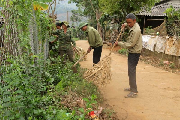 Cựu chiến binh huyện cao phong chung tay bảo vệ môi trường