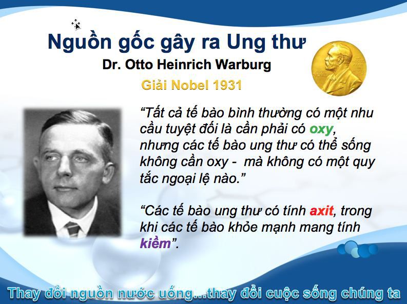 Nước điện giải với bệnh ung thư