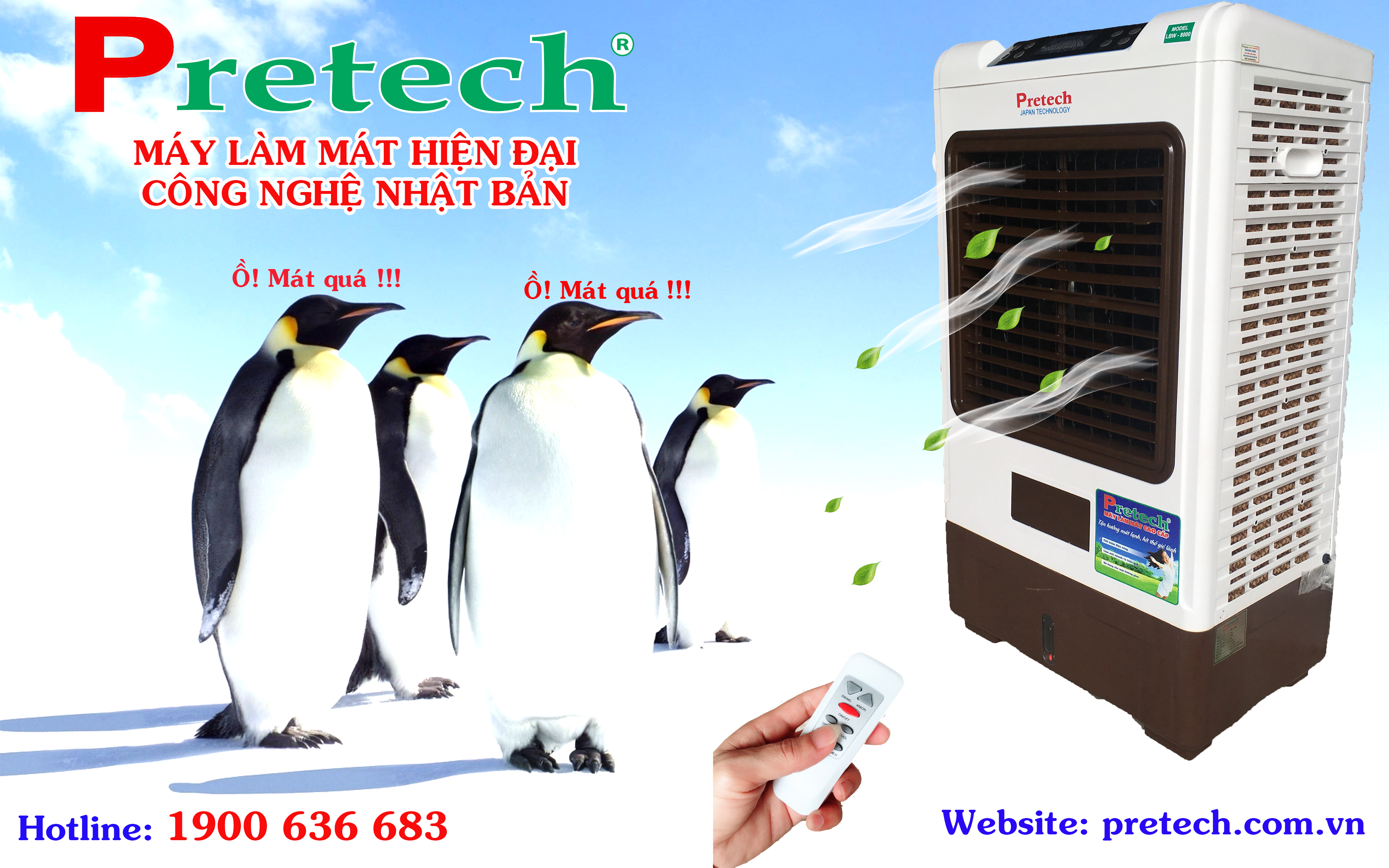 Máy làm mát Pretech hàng hot nhất năm 2018