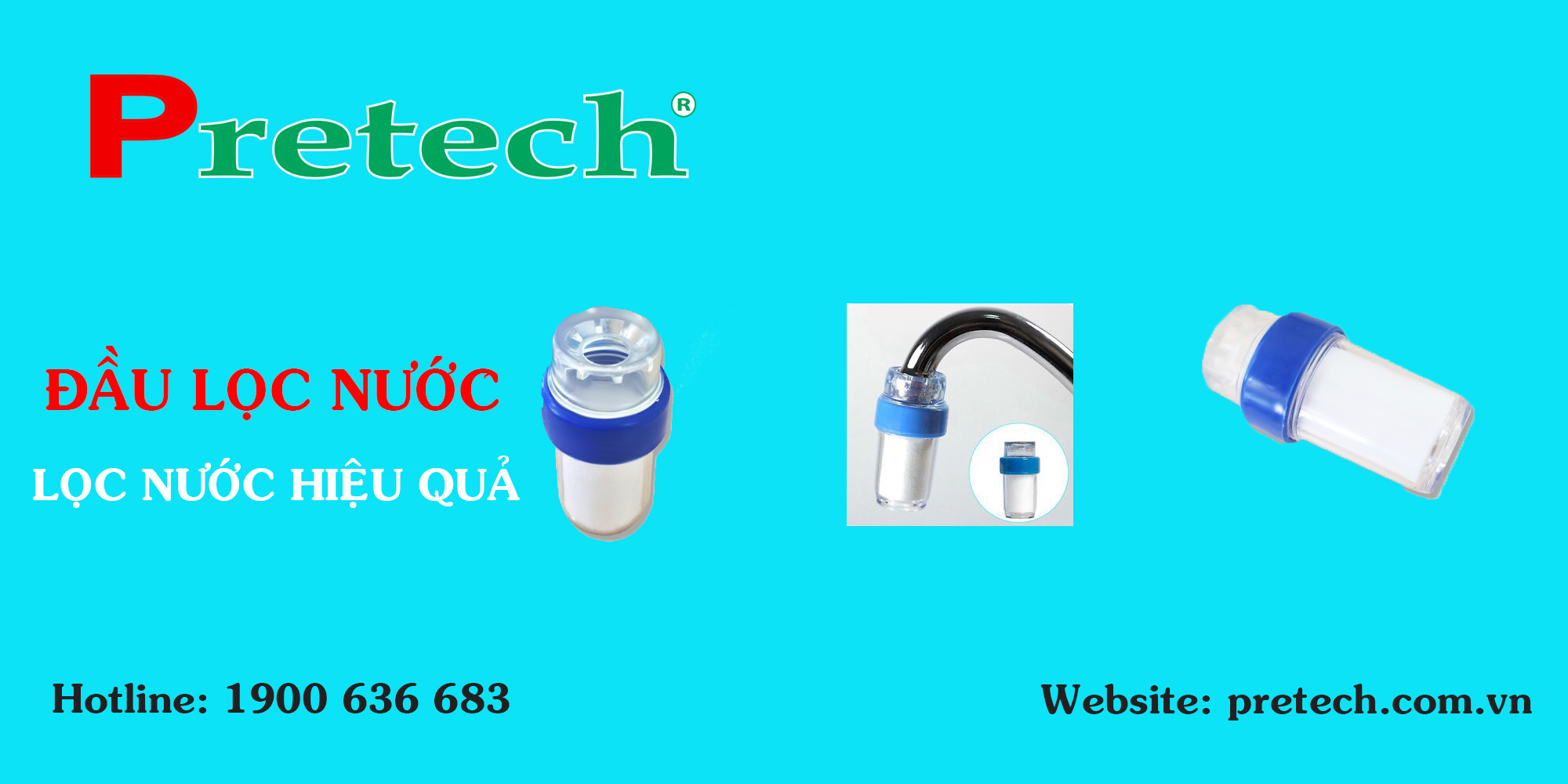 Đầu lọc nước tại vòi tỉnh Bến Tre