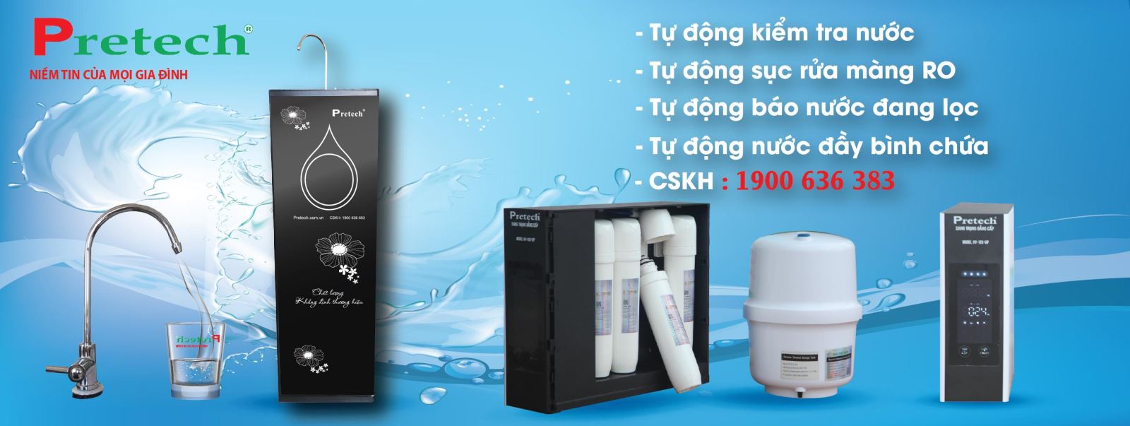 Mua máy lọc nước tại Thái Bình đảm bảo chất lượng tại PRetech