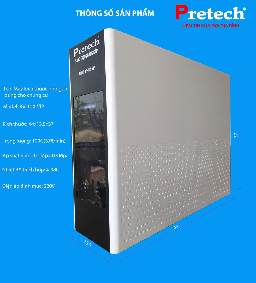 Hỗ trợ 1 triệu khi mua máy lọc nước RO tại Pretech cực hấp dẫn