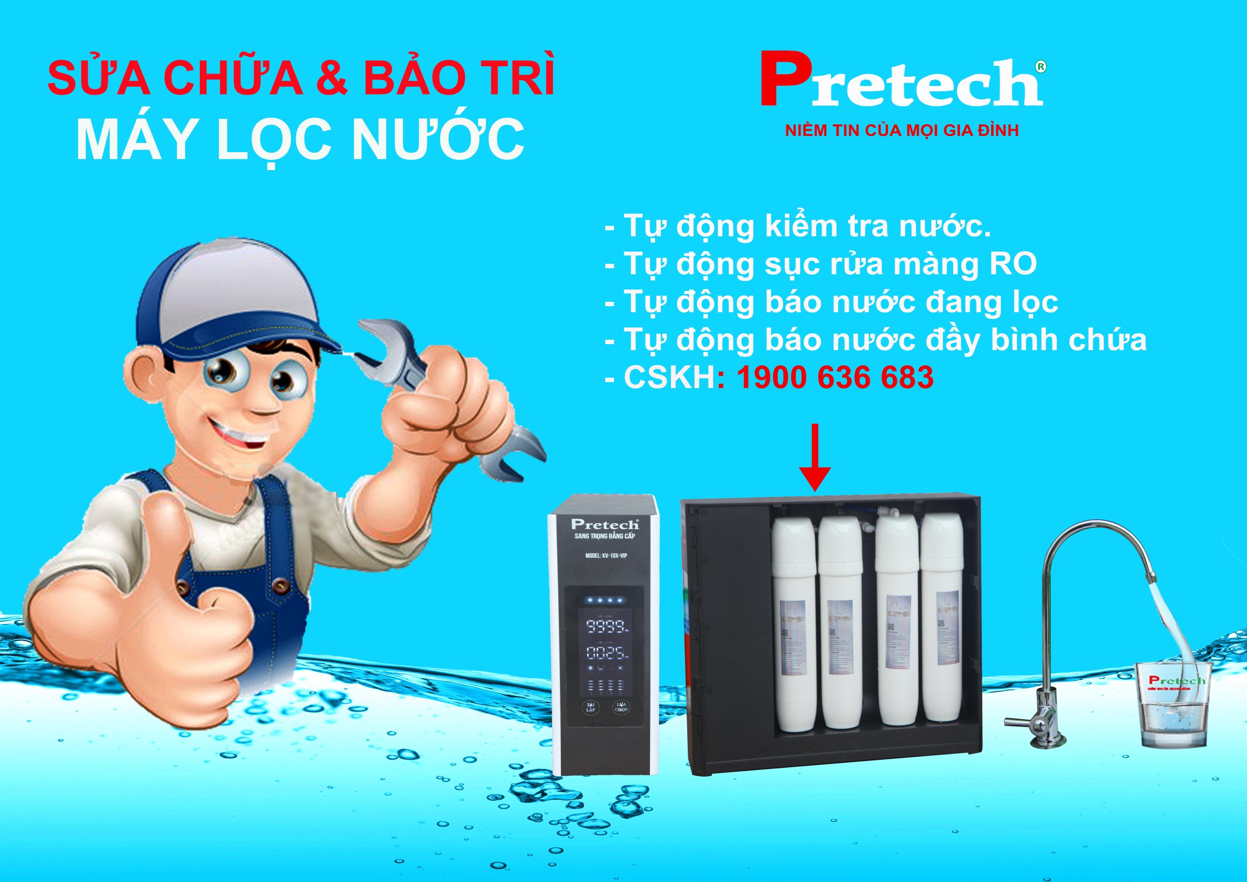 Dịch vụ sửa chữa máy lọc nước tốt nhất thị trường - máy lọc nước chất lượng cao