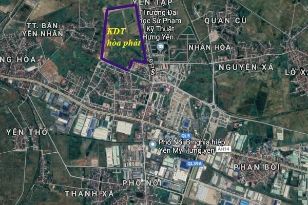 Giới thiệu dự án  khu đô thị Hoà Phát tại Thị xã Mỹ hào Phố Nối Hưng yên.