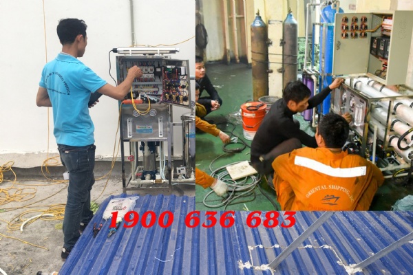 Thay lõi lọc nước công nghiệp khu phố nối B Hưng yên