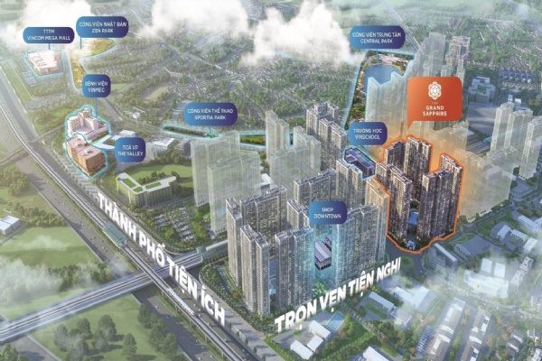 The Grand Sapphire - viên sapphire đắt giá của Vinhomes Smart City