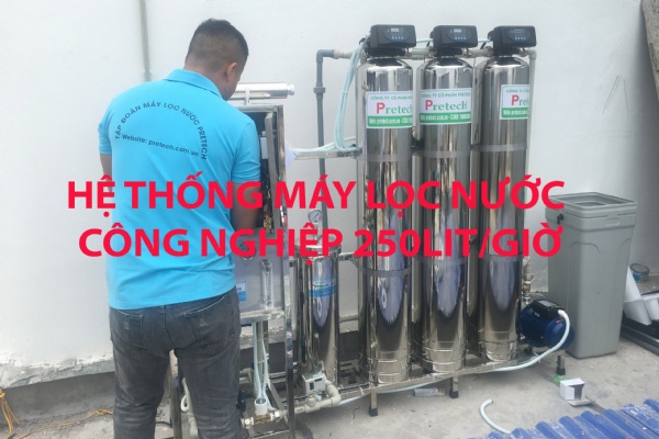 Hệ thống máy lọc nước công nghiệp công suất 250lít/giờ