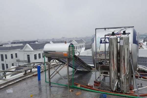 Hệ thống lọc nước máy với 2 cột lọc inox tại Hà Nội