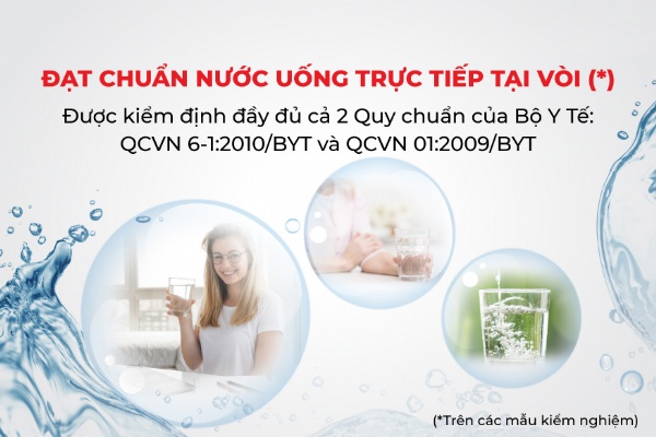 Hai Quy chuẩn của Bộ Y tế bắt buộc máy lọc nước chất lượng phải có
