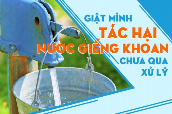 Giật mình tác hại của nước giếng khoan chưa qua xử lý