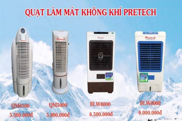 Máy làm mát không khí Pretech sản phẩm xanh cho môi trường