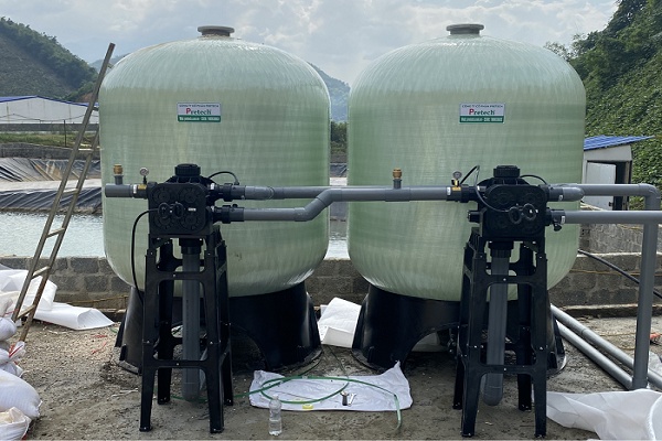 Xử lý nước giếng khoan 50m3/h với hệ thống lọc nước công nghiệp