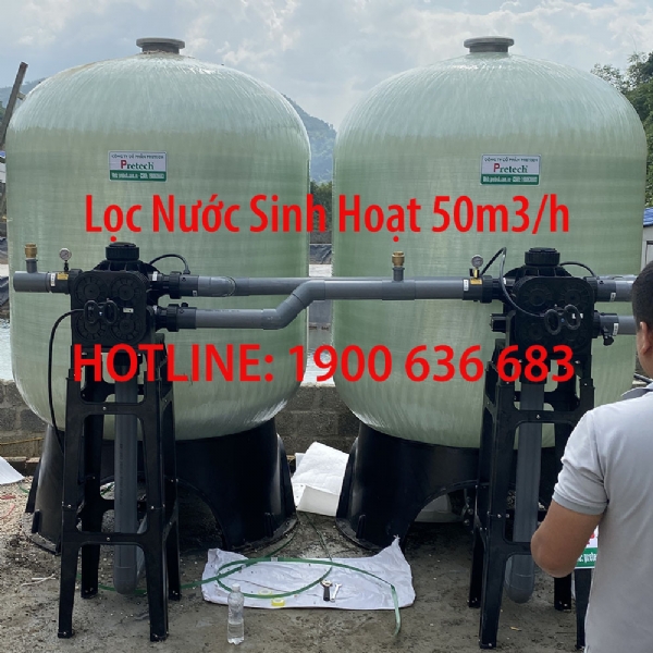 Lọc nước sinh hoạt 50m3/h tại Yên Bái