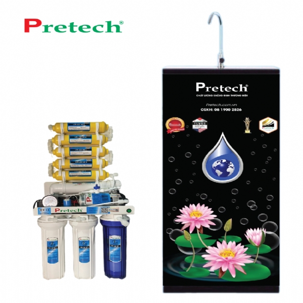 Máy lọc nước RO Pretech MODEL - BT106 (9 lõi, đồng hồ, đèn báo)