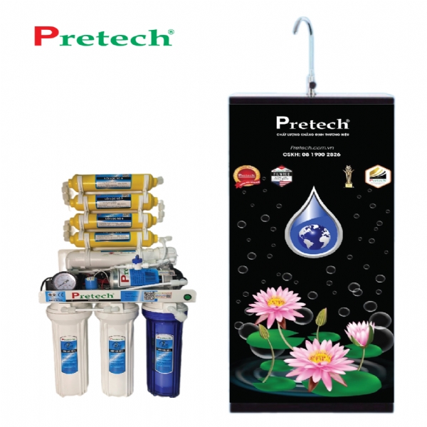 Máy lọc nước RO Pretech MODEL - BT105 (8 lõi, đồng hồ đèn báo)