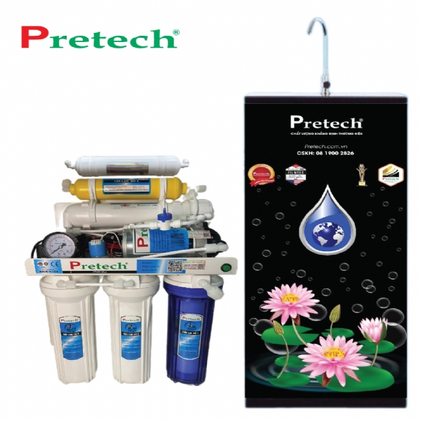 Máy lọc nước RO Pretech MODEL - BT102 Hydrogen (5 lõi, đồng hồ đèn báo)