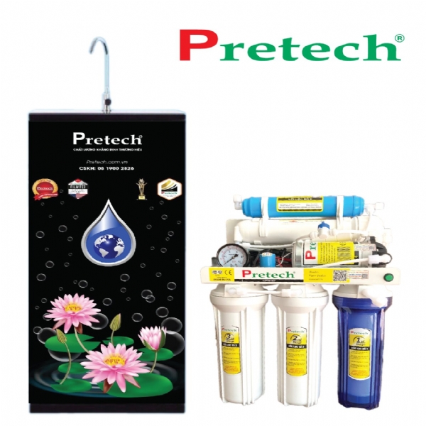 Máy lọc nước Pretech MODEL - W855 (5 lõi, đồng hồ đèn báo)
