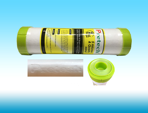 Lõi lọc 1: Nguyên liệu: Sợi PP có khe lọc 5 micron