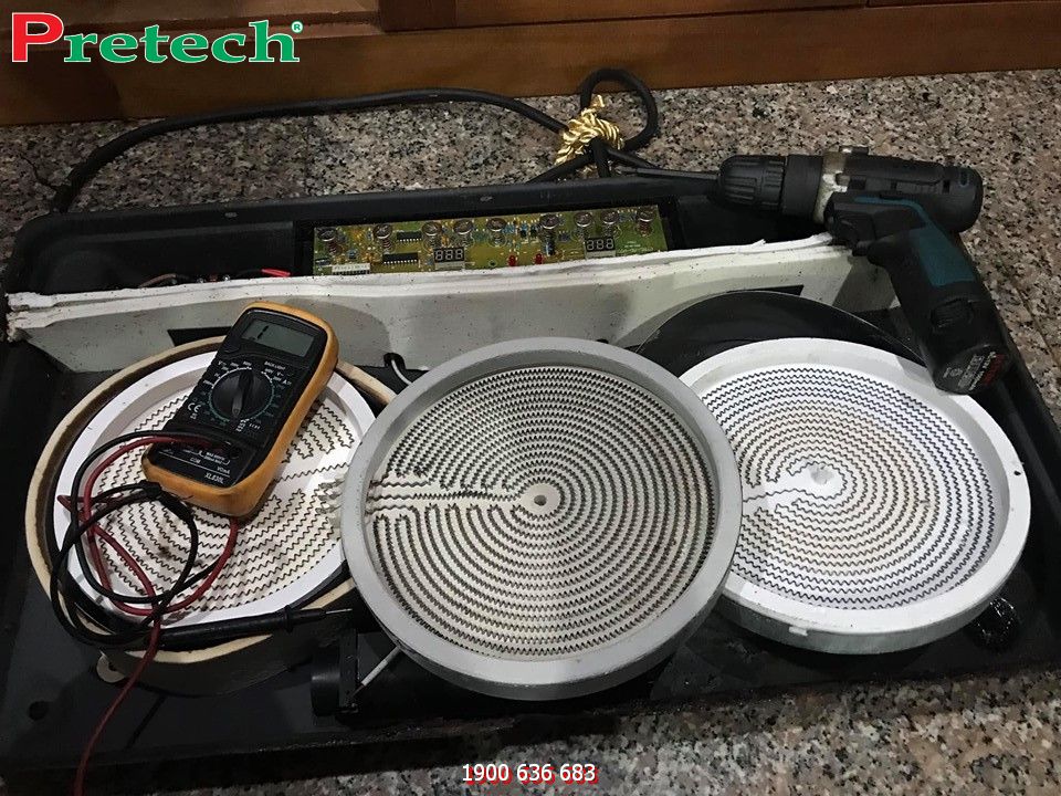 sửa bếp từ tại chung cư Times City