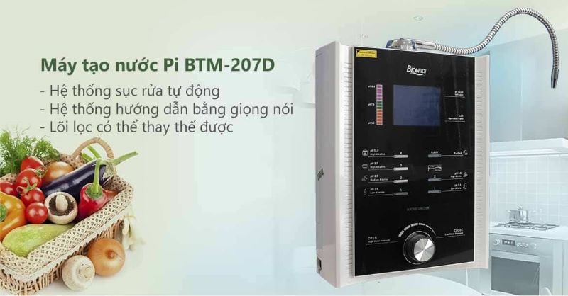 Máy lọc nước ion kiềm Pi Biontech BTM-207D